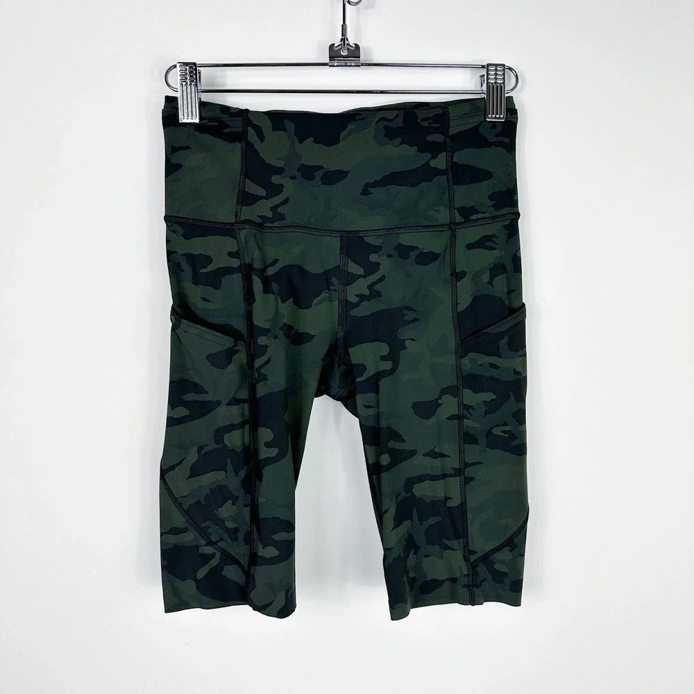 Lululemon Womens Fast and Free Bike Shorts Non-Reflective 10